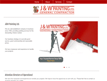 Tablet Screenshot of jandwpaintingltd.com